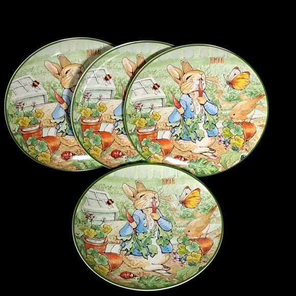 Williams Sonoma Peter Rabbit Collection Set 4 Salad Plates 8" - Picture 9 of 11